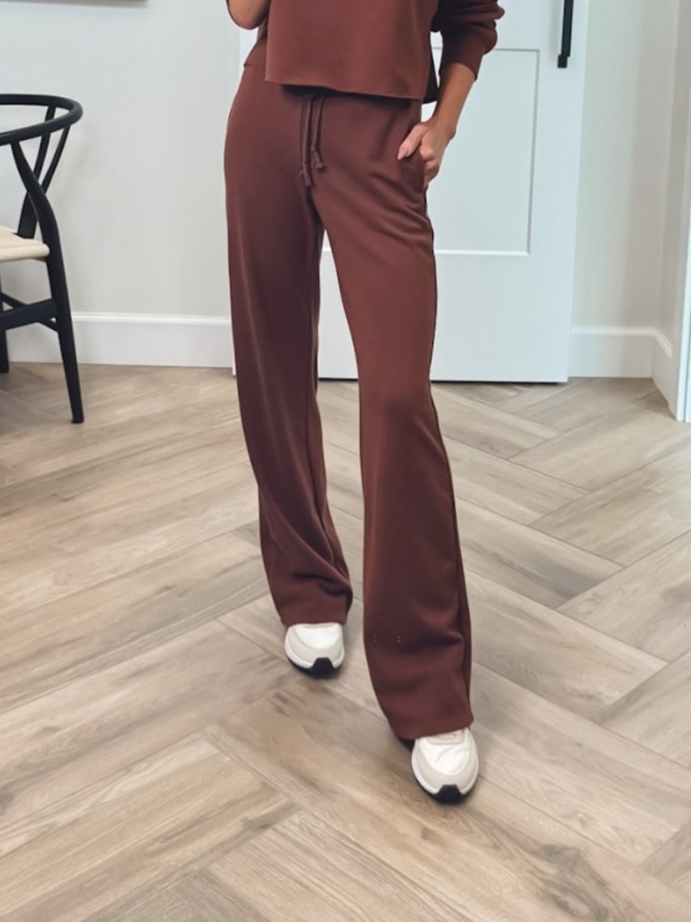 NWT Wild fable comfy Brown Wide-Leg Lounge Pants high rise
